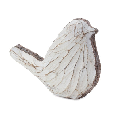 Rustic White Resin Bird (2 Styles)