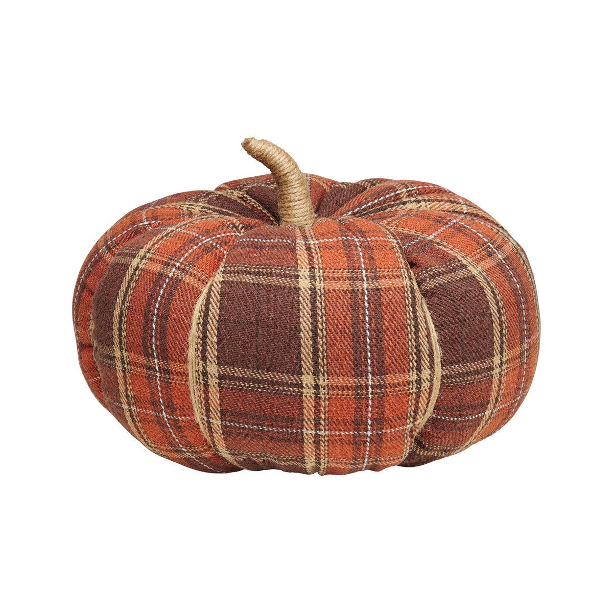 CF-3175 - XL Harvest Plaid Fall Fabric Pumpkin