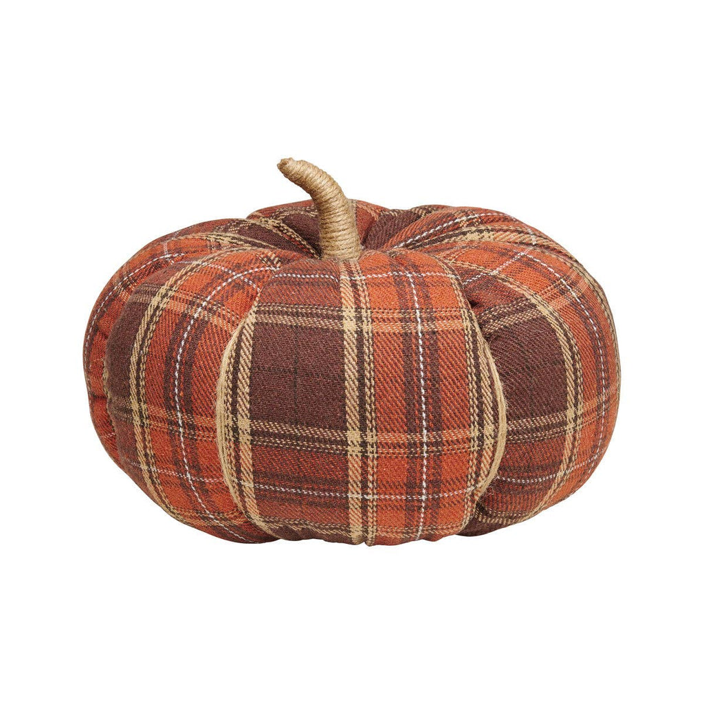 CF-3175 - XL Harvest Plaid Fall Fabric Pumpkin