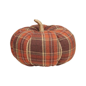 CF-3175 - XL Harvest Plaid Fall Fabric Pumpkin