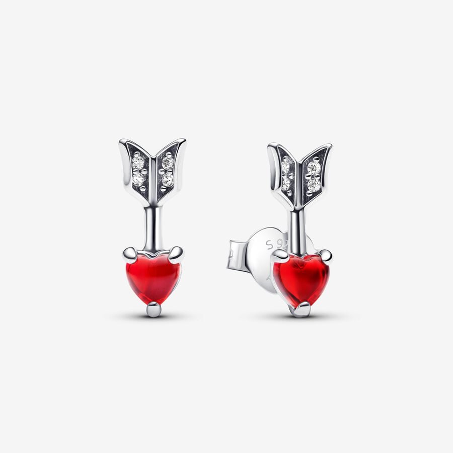 Arrow and Marano glass heart earrings 293668C01
