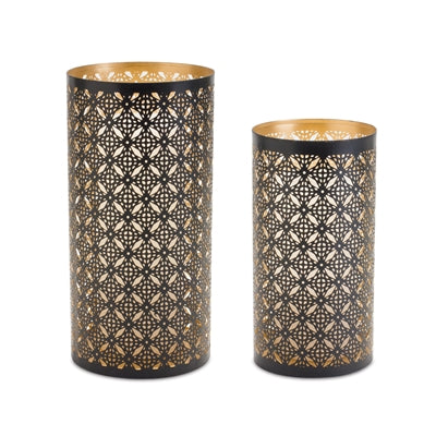 Black Candle Holders (Set of 2)