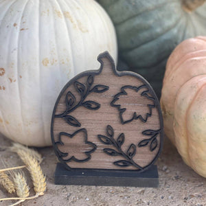 CA-5211 - Wood Leaf Laser Pumpkin