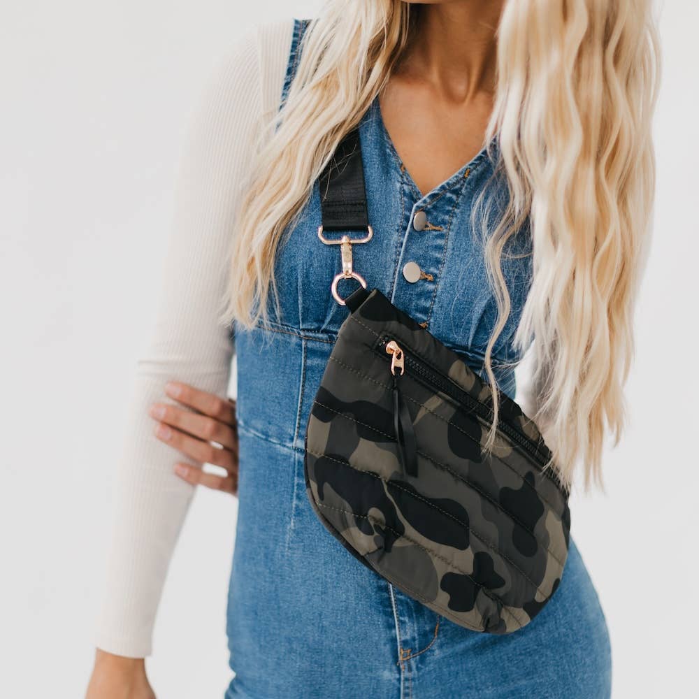 Puffer Belt Bag NEW COLOR: Leopard
