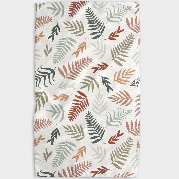 Geometry - Forest Floor Ferns Kitchen Tea Towel