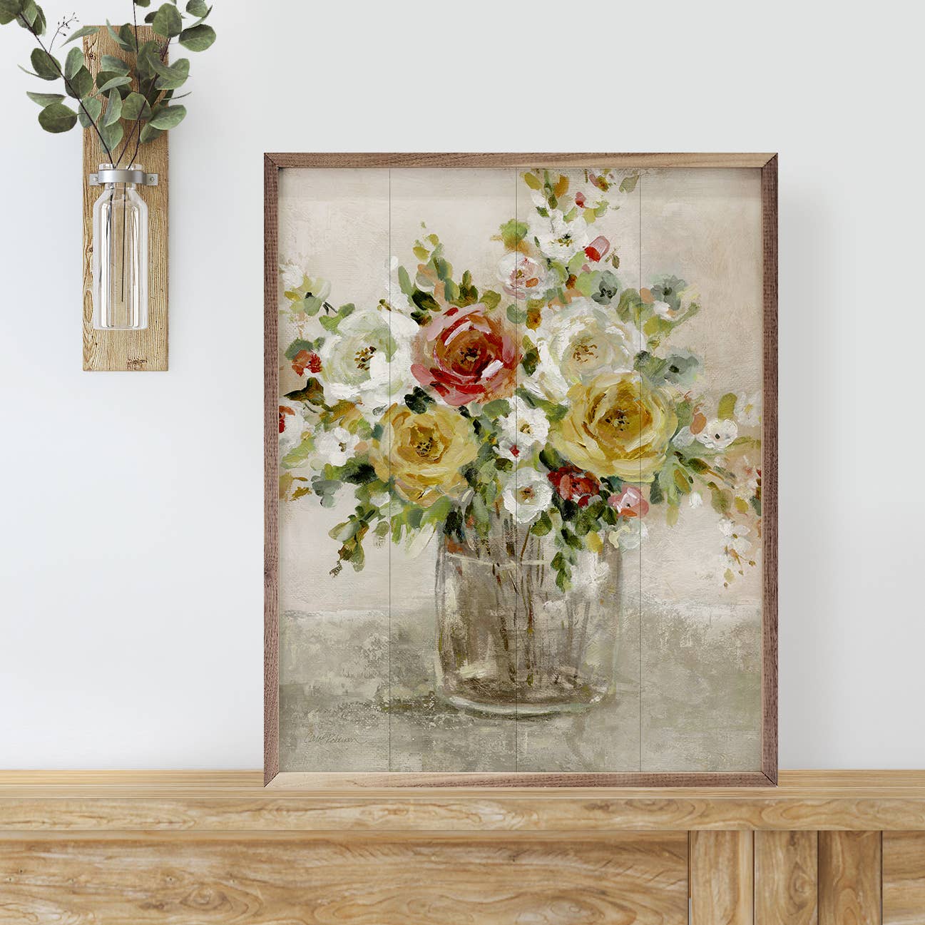 Autumal Arrangement By Carol Robinson: 8 x 10 x 1.5