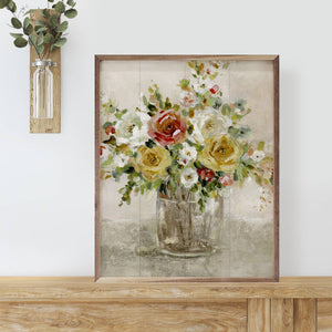 Autumal Arrangement By Carol Robinson: 8 x 10 x 1.5