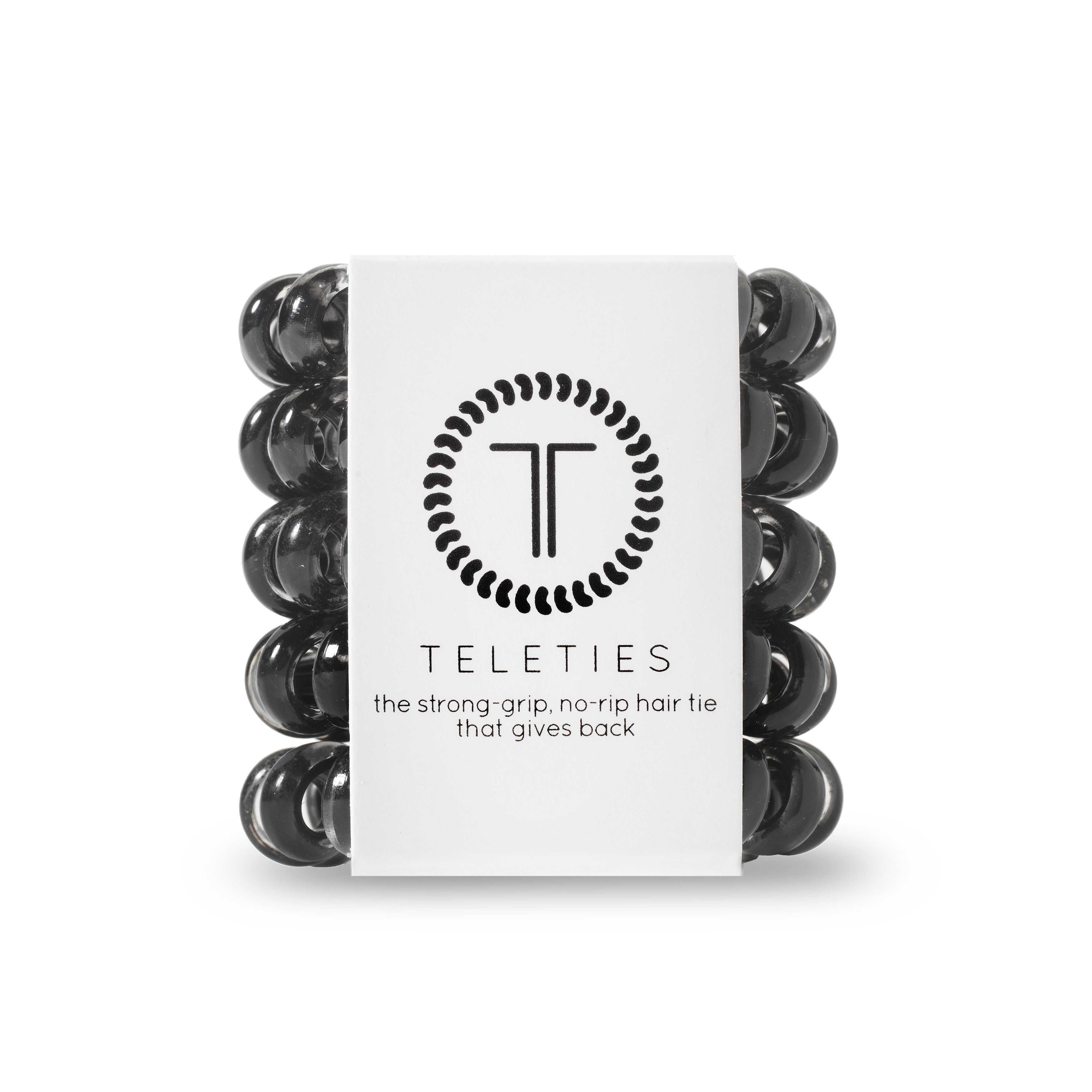 Spiral Hair Coils | Tiny | Jet Black Hair Ties