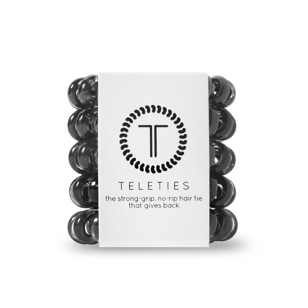 Spiral Hair Coils | Tiny | Jet Black Hair Ties