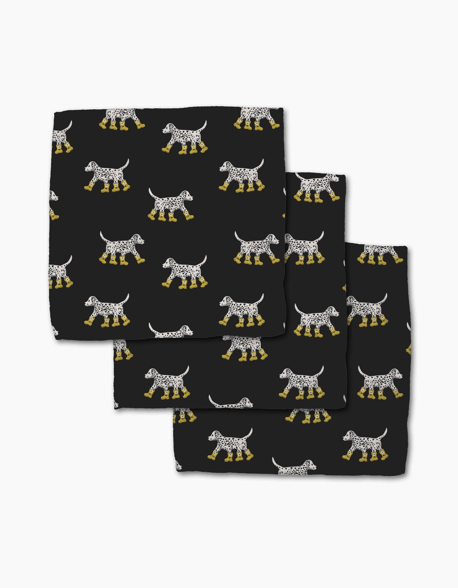 Dalmatian In Boots Dishcloth Set