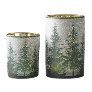 Glass Tree Candle Holder (2 Sizes)