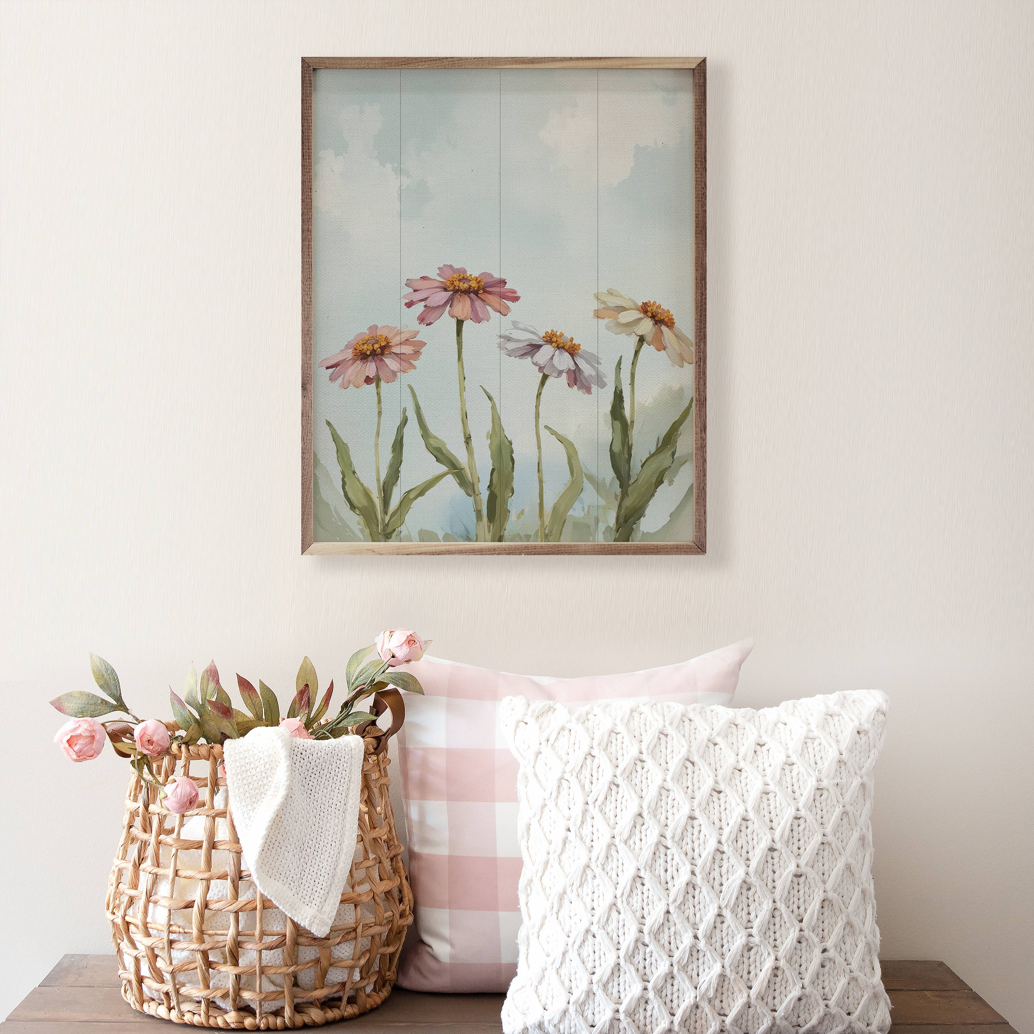 Field Of Zinnias: 8x10