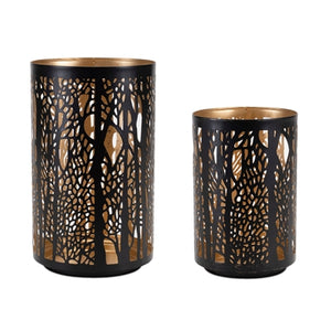 Black Iron Candle Holders (Set of 2)