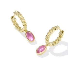 EMILIE HUGGIE EARRINGS - AZALEA ILLUSION