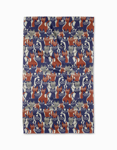 Parading Cats Tea Towel