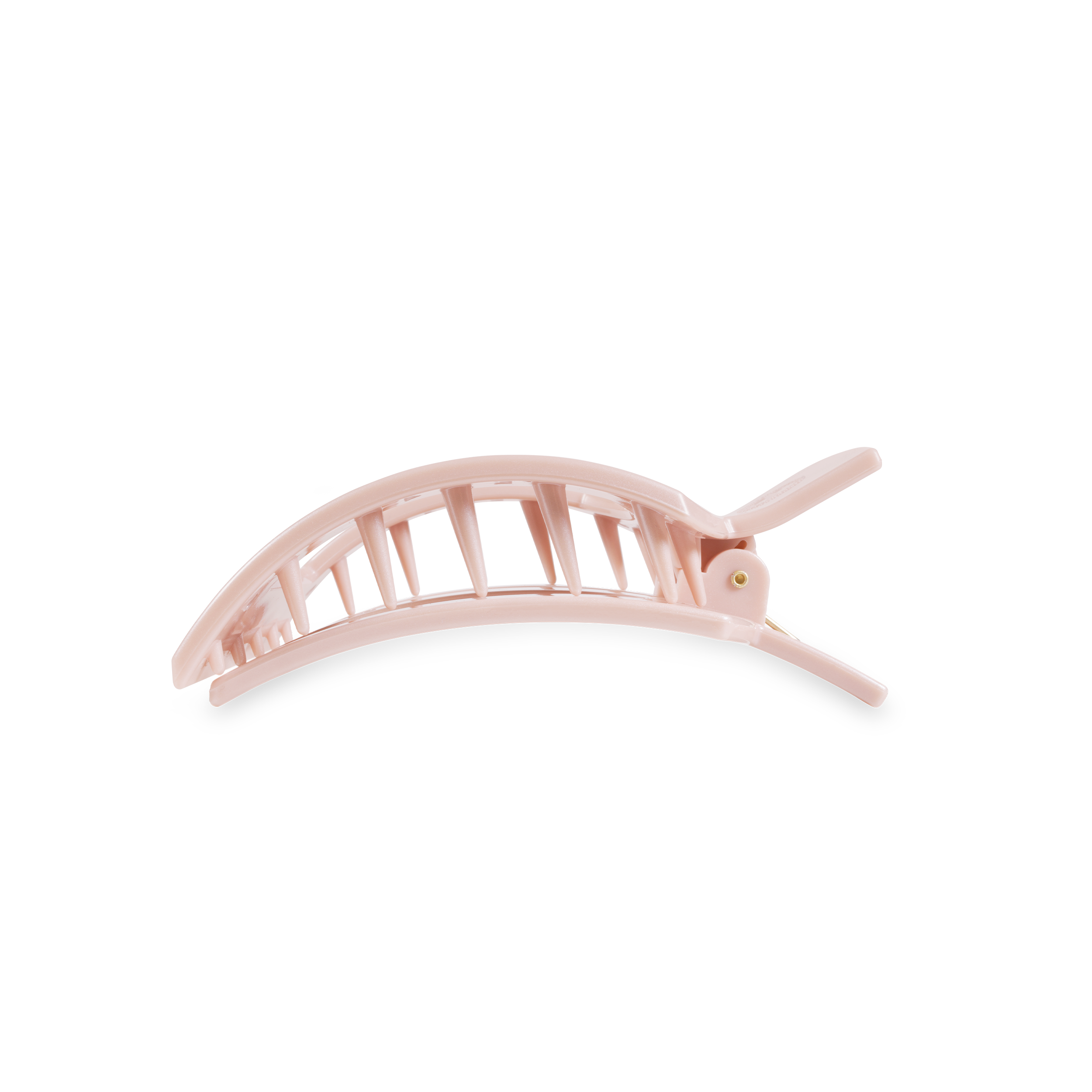 Square Flat Hair Clip | Medium | Pearly Pink