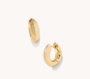 MIKKI METAL HUGGIE EARRINGS