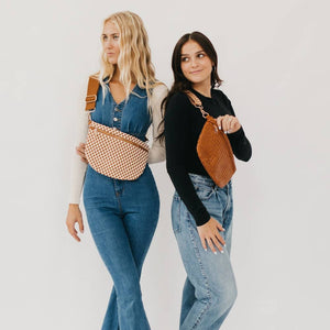 Westlyn Woven Bum Bag *NEW COLORS ADDED*: Woven Checkered Navy