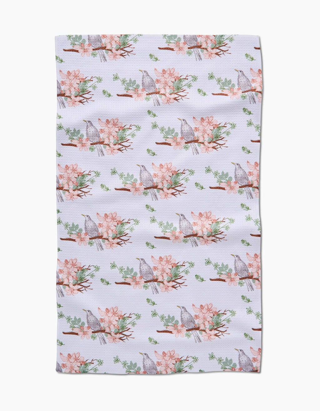 Blackbird and Blossom Tea Towel