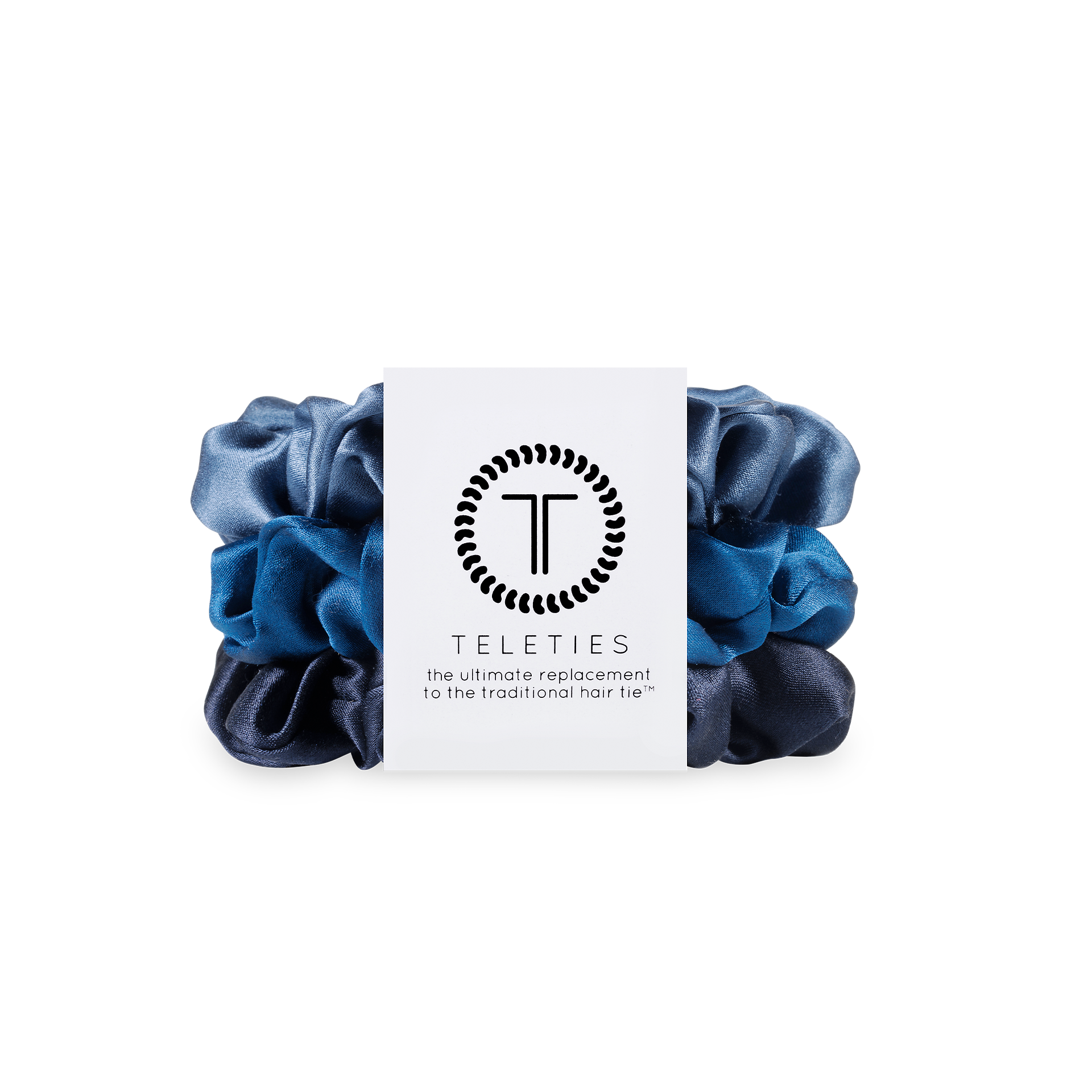 Silk Hair Scrunchie | Large | Midnight Rain