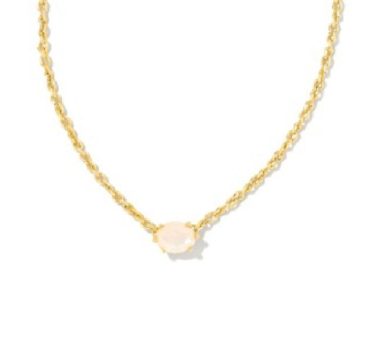 CAILIN CRYSTAL PENDANT NECKLACE - champagne opal crystal