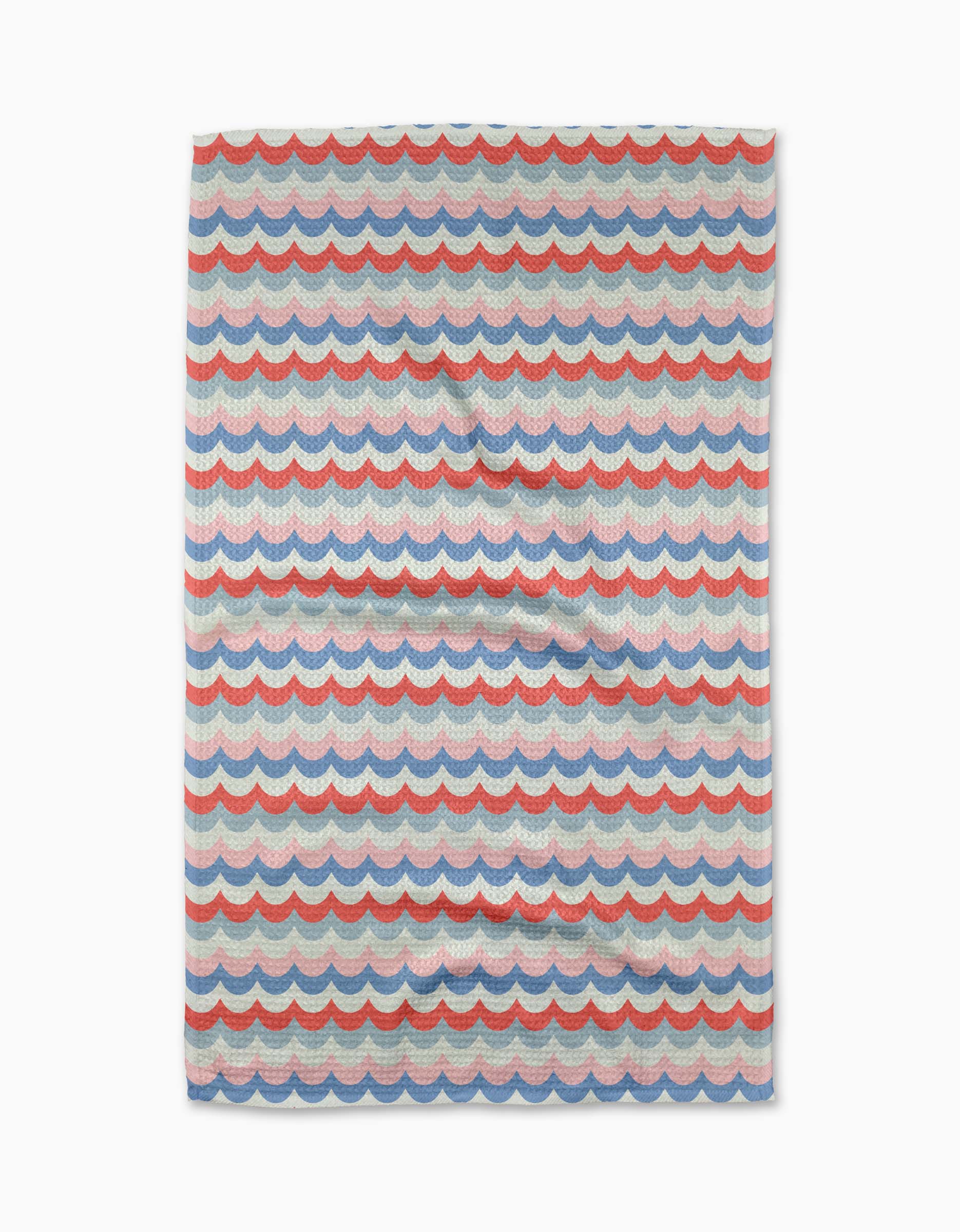 Scallop Stripes Tea Towel