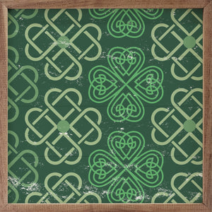Celtic Diamonds Green: 4 x 4 x 1