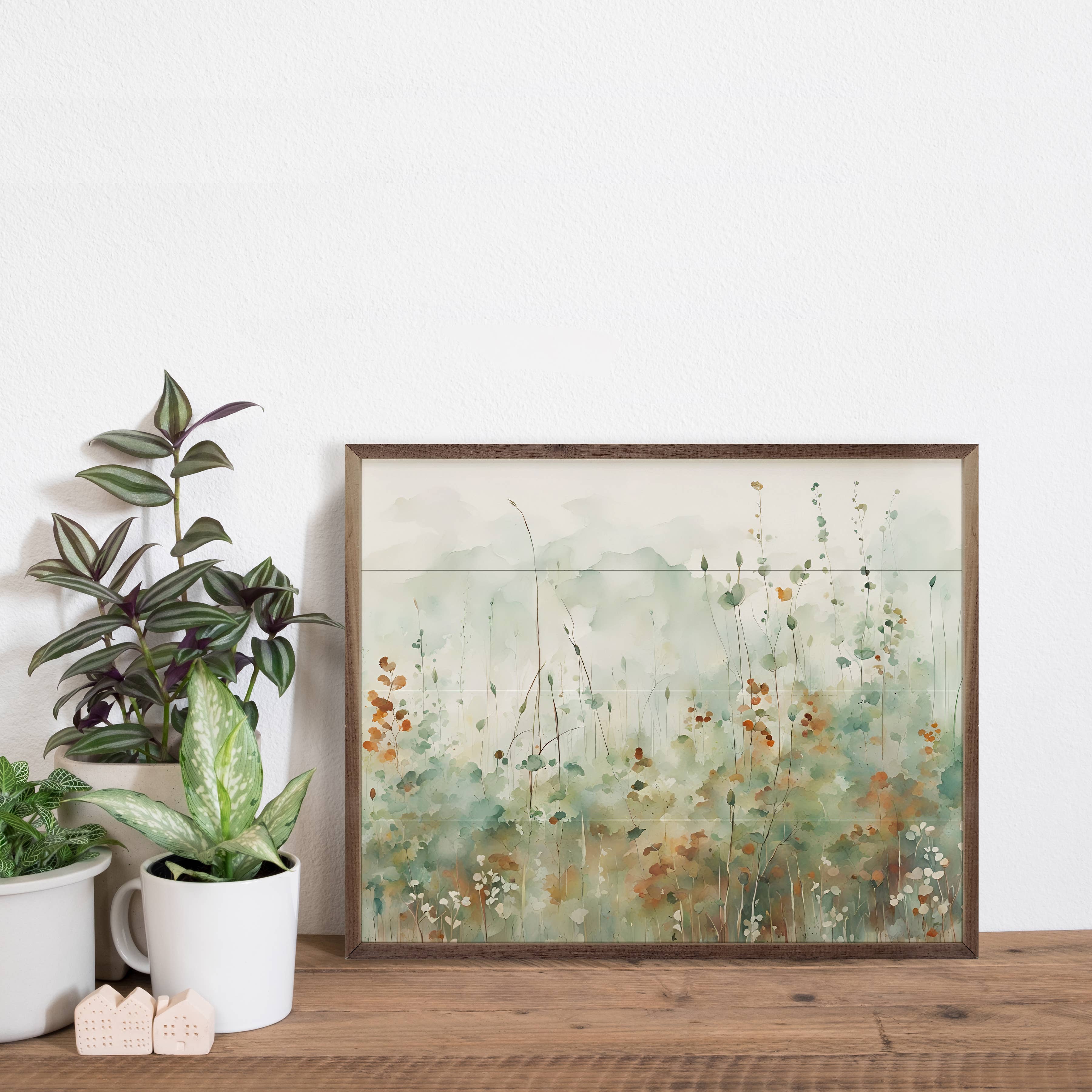 Field Of Green And Brown: 30x24