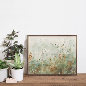 Field Of Green And Brown: 30x24