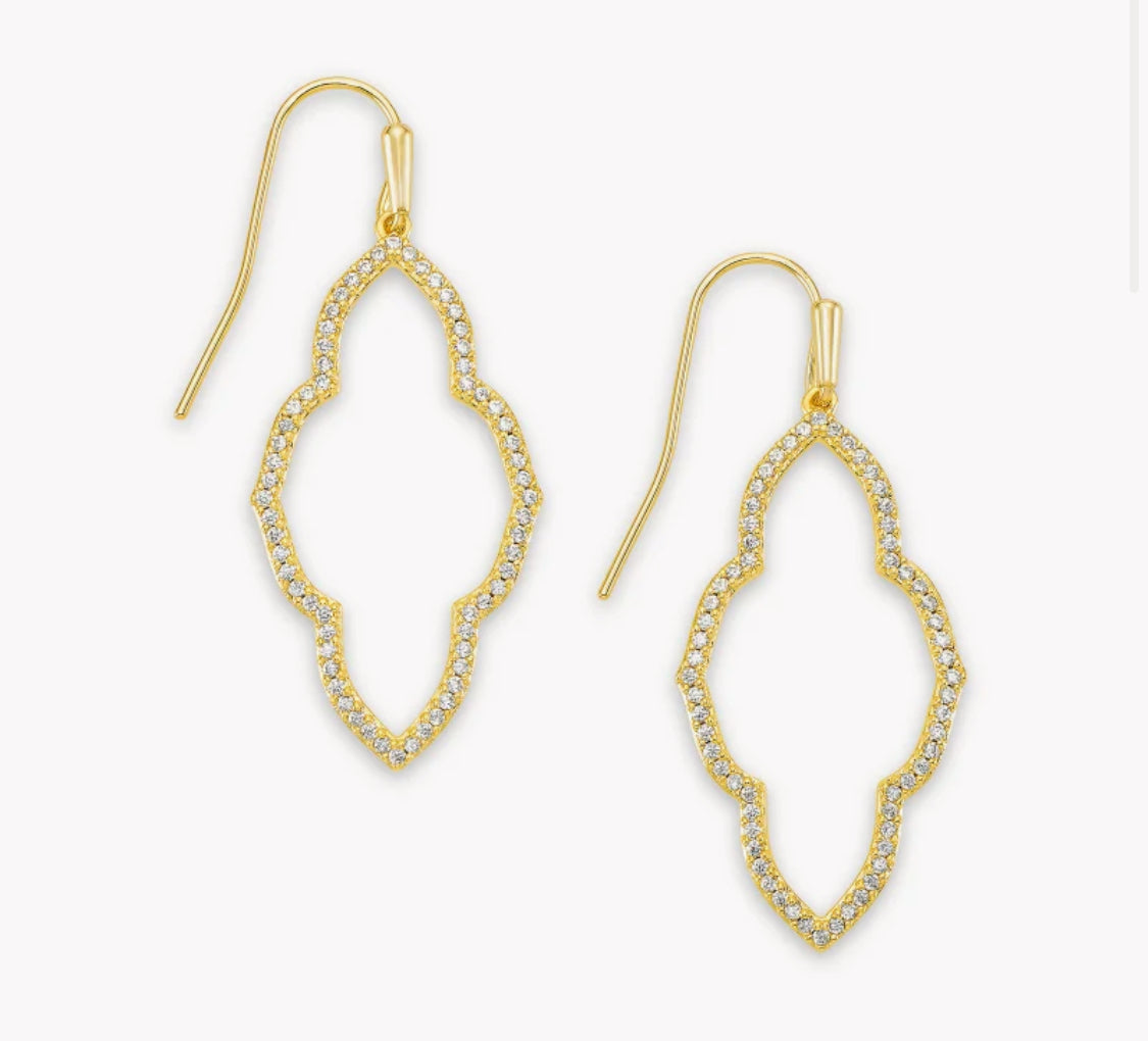 ABBIE SMALL OPEN FRAME EARRINGS