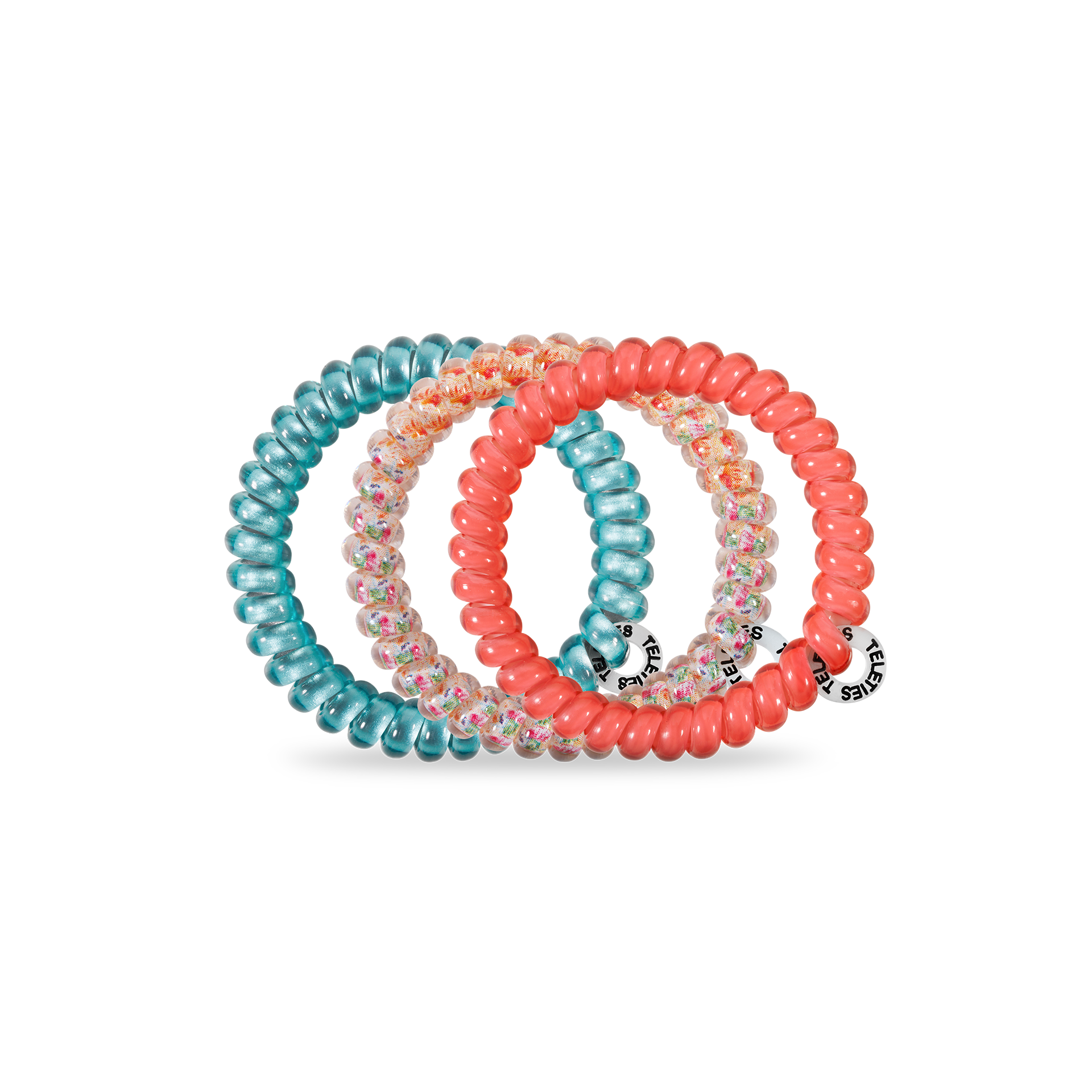 Spiral Hair Coils | Small | Coral Craze Hair Ties