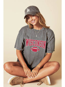 Wisconsin Football T-shirt - Gray