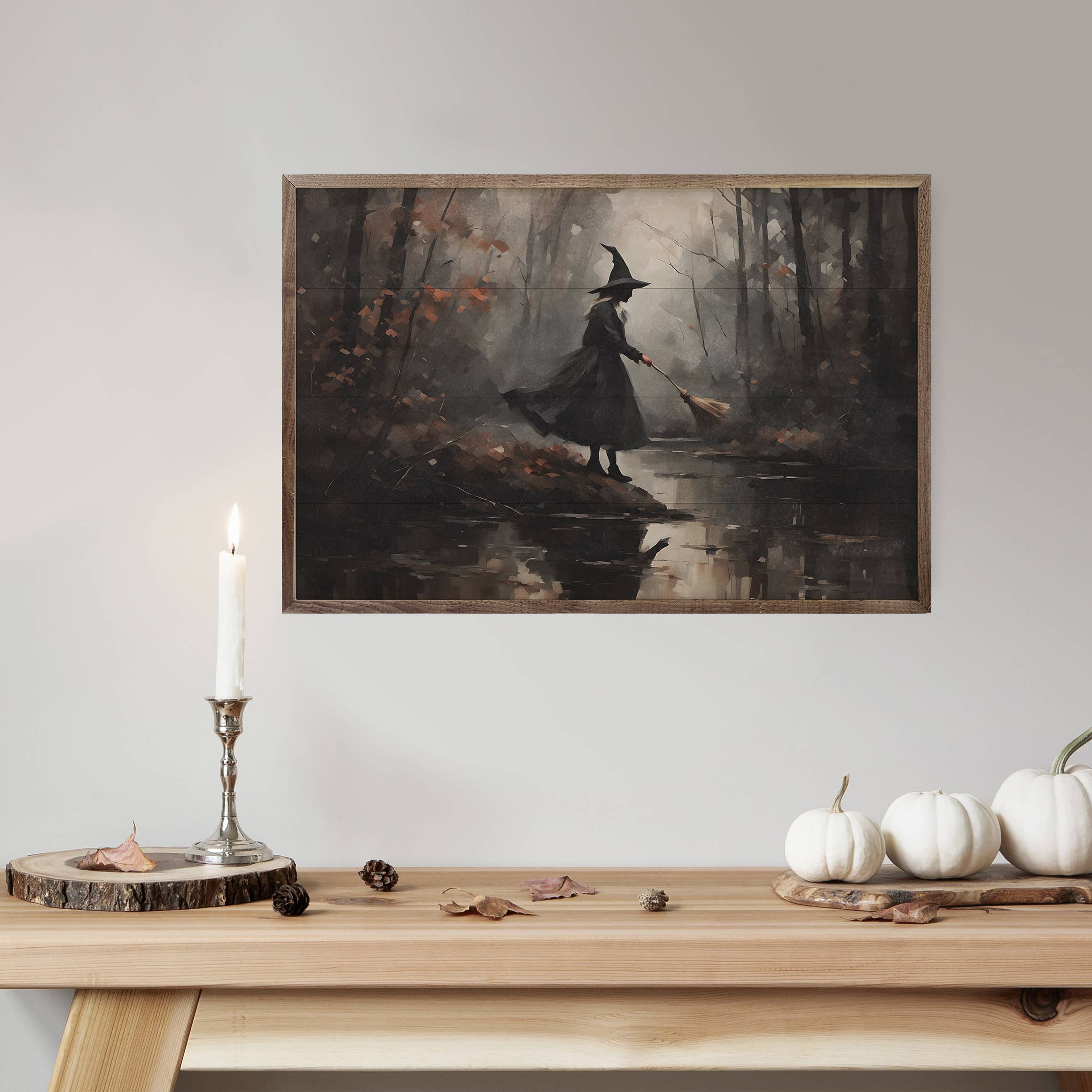 Witch Hunt In Forest: 24 x 16 x 1.5