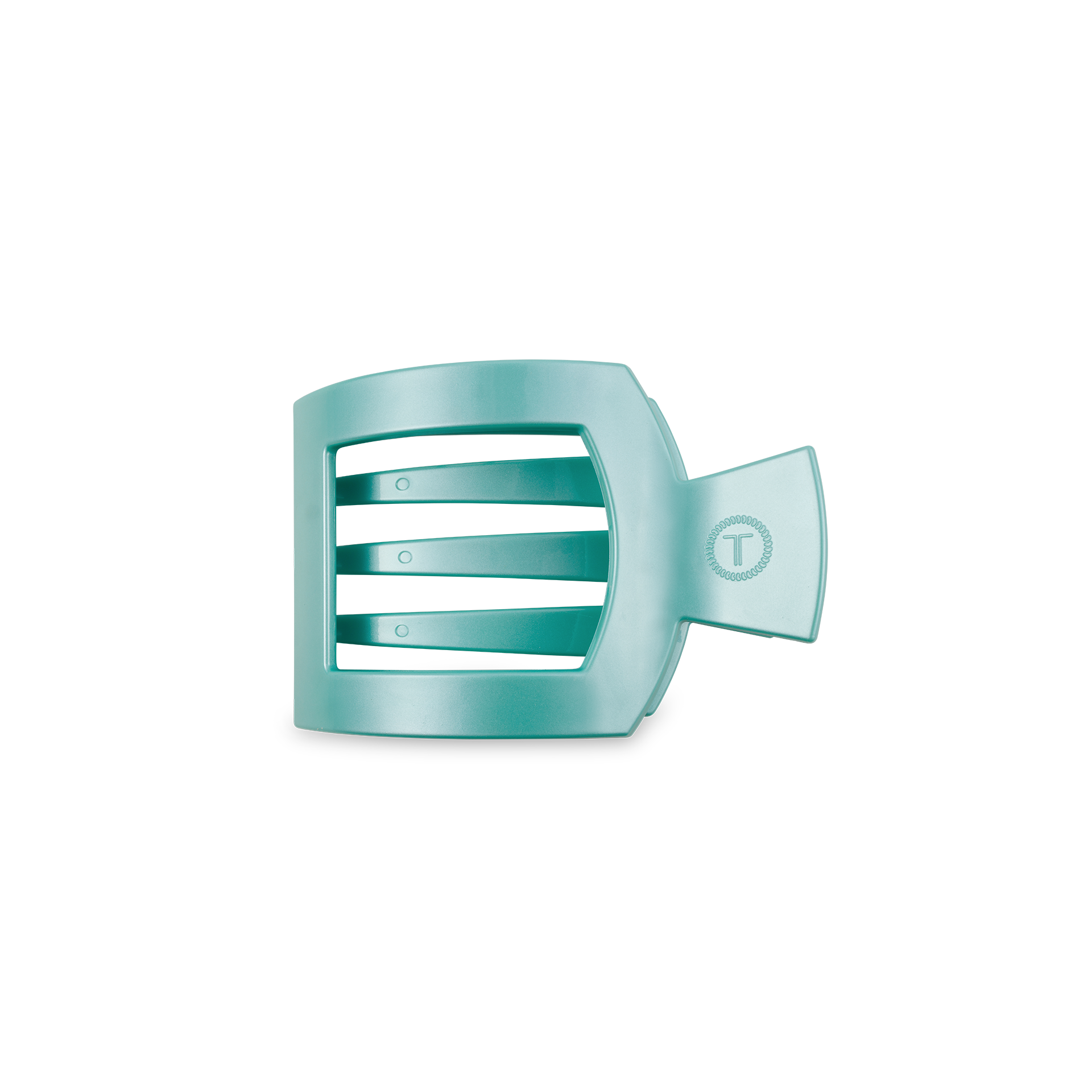 Square Flat Hair Clip | Small | Totally Turquoise
