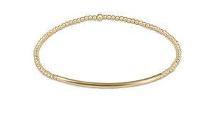enewton - 6.25" Classic Gold 2mm Bead Bracelet - Bliss Bar Smooth