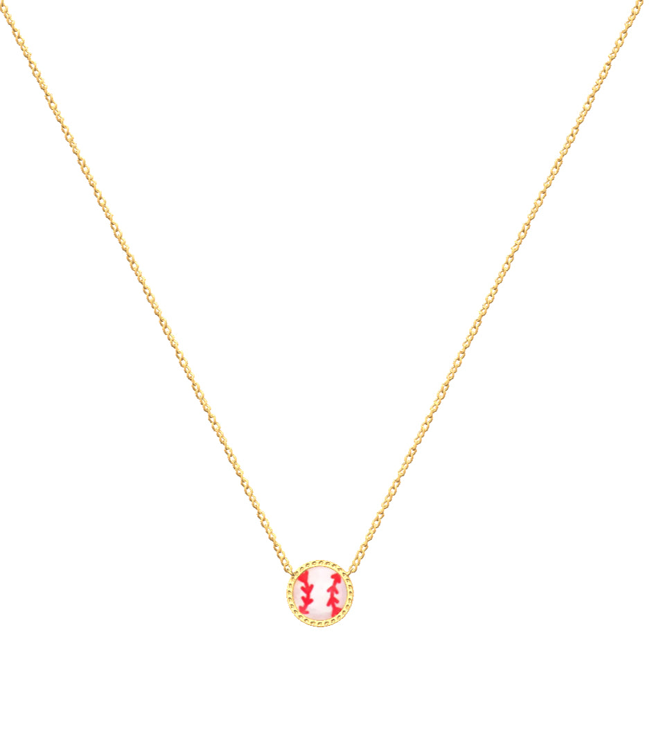 BASEBALL SHORT PENDANT NECKLACE
