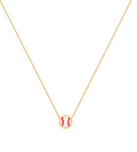 BASEBALL SHORT PENDANT NECKLACE