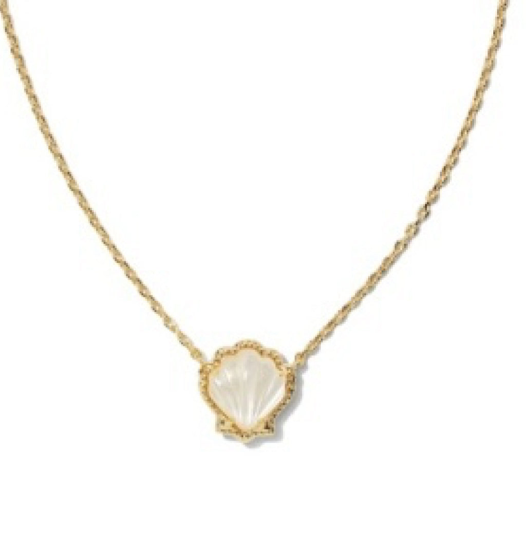 BRYNNE SHELL SHORT NECKLACE - MOTHER OF PEARL