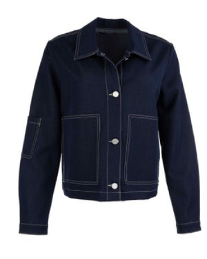 JOLENE JACKET W/ SHIRT COLLAR, BIG PATCH POCKET - Kut from the Kloth