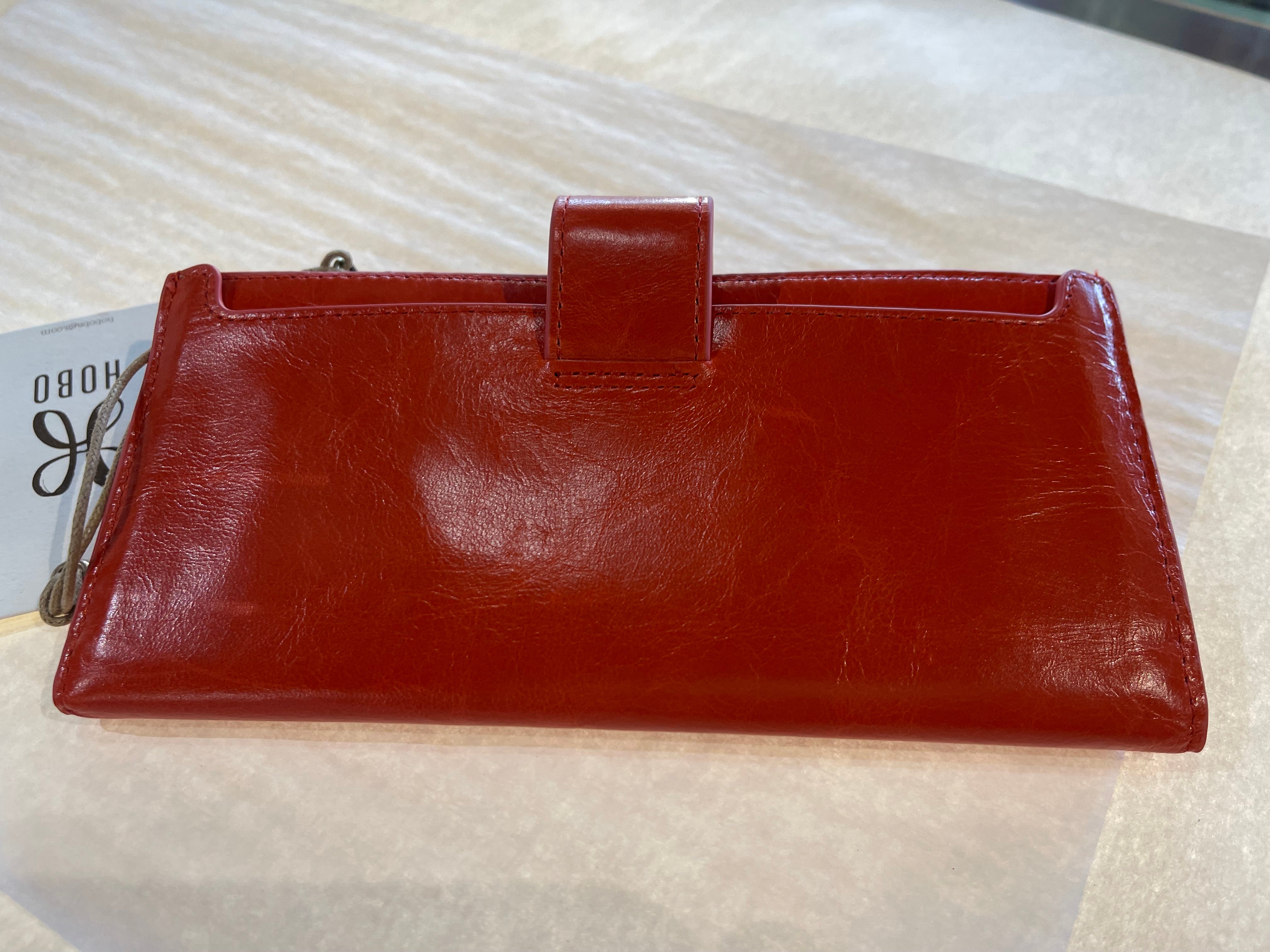 Hobo Dunn Continental Wallet- GRENADINE