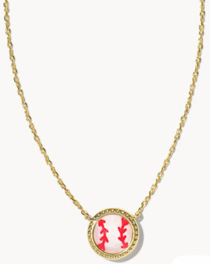 BASEBALL SHORT PENDANT NECKLACE