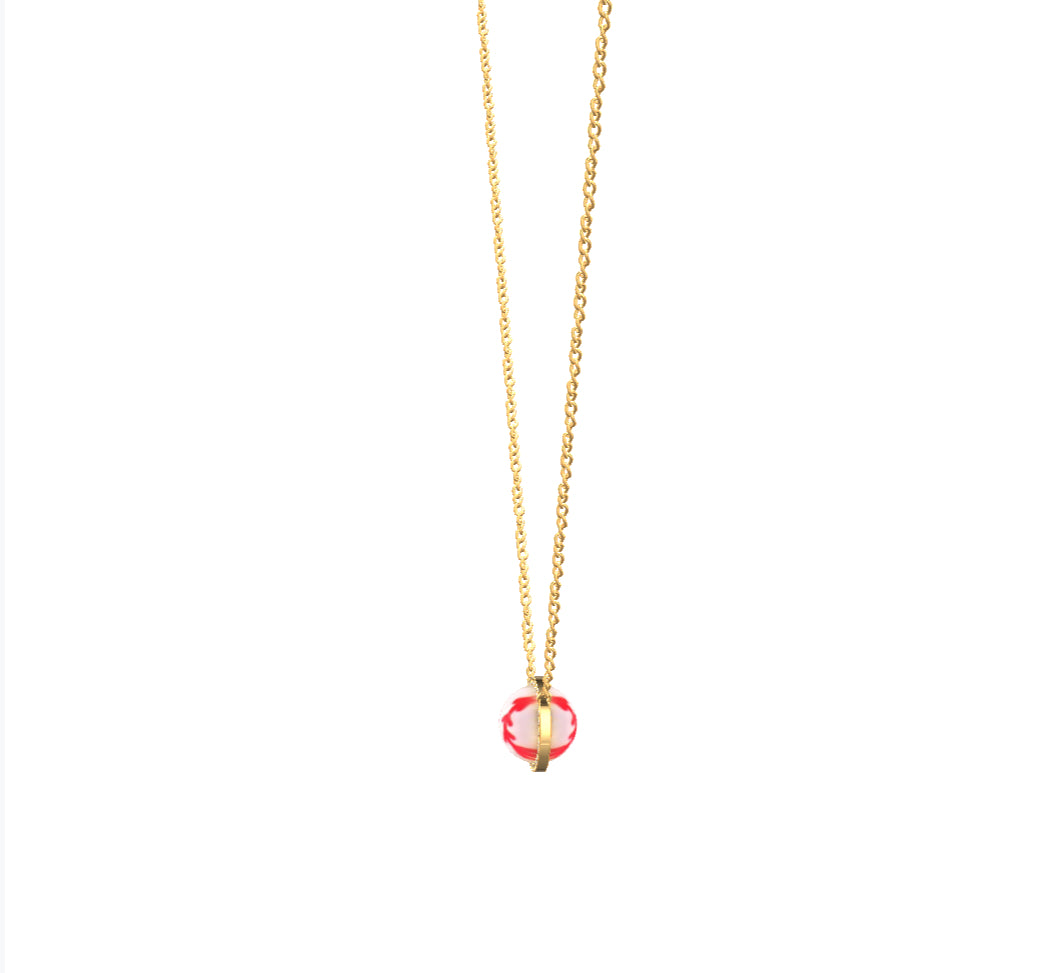 BASEBALL SHORT PENDANT NECKLACE