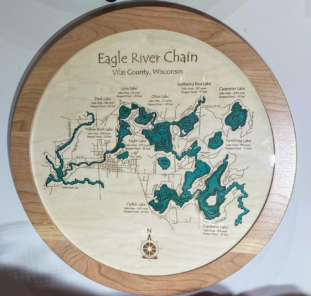 Eagle River Chain of Lakes - Lazy Susan - Bathymetry