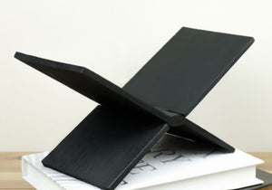 BLACK WOOD MAGAZINE HOLDER “15