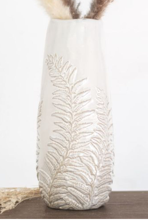 Fern pattern vase 13.2 inches