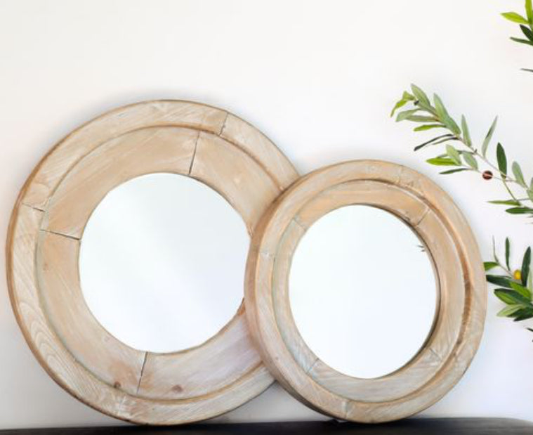 Old style wood mirror 2 sizes sold separately