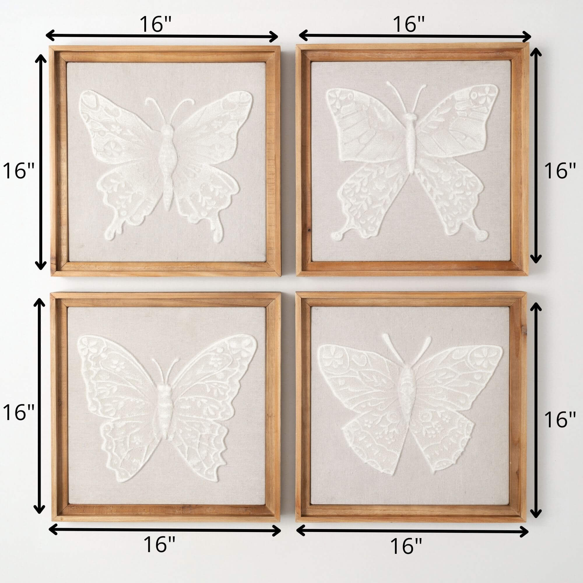 BUTTERFLY WALL DECOR, 4 STYLES  EACH SOLD SEPARATELY