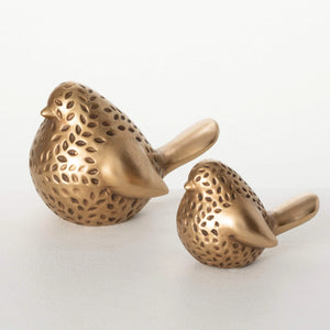 GOLD TONE CERAMIC Bird Figurines (Each Sold Separately) (Copy)