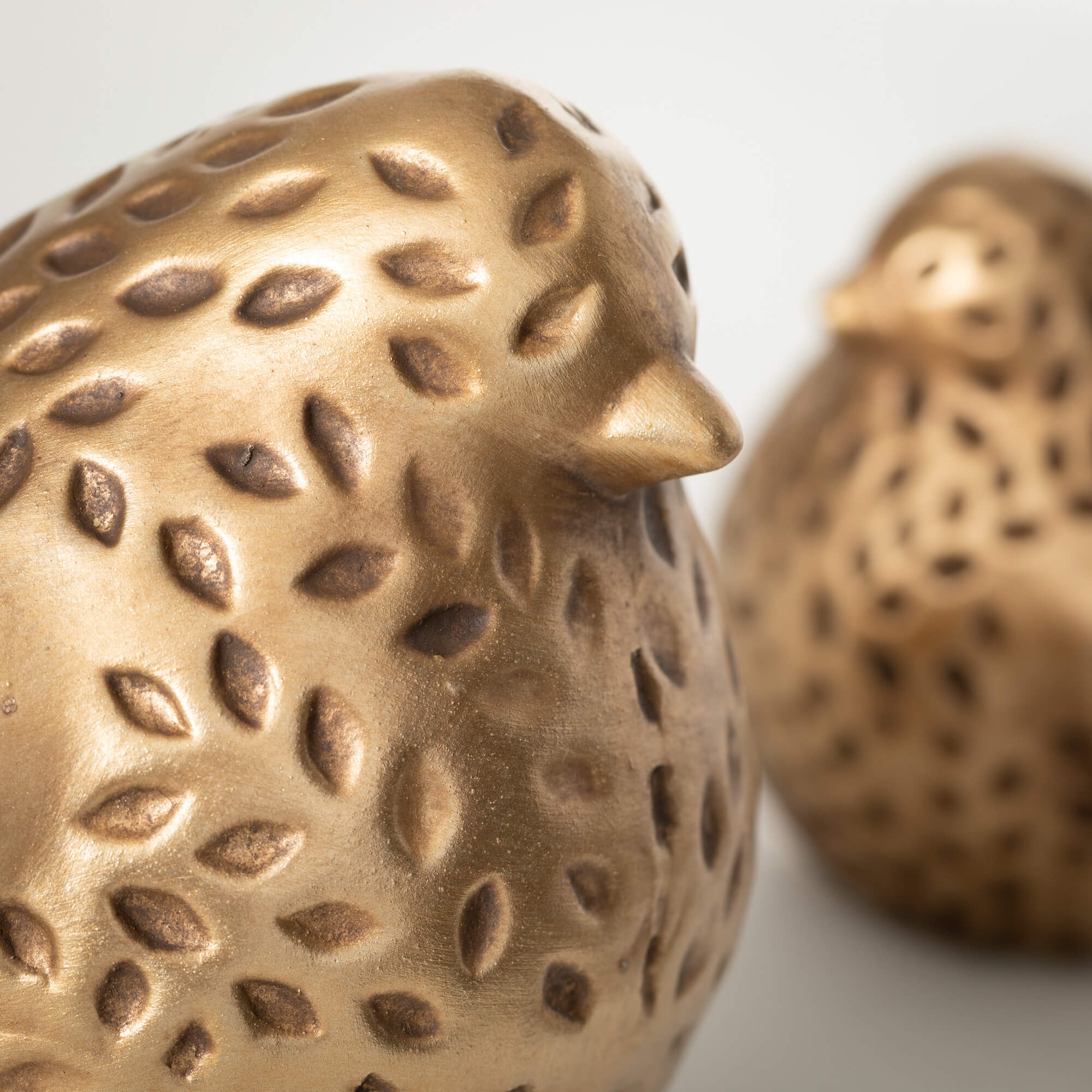 GOLD TONE CERAMIC Bird Figurines (Each Sold Separately) (Copy)