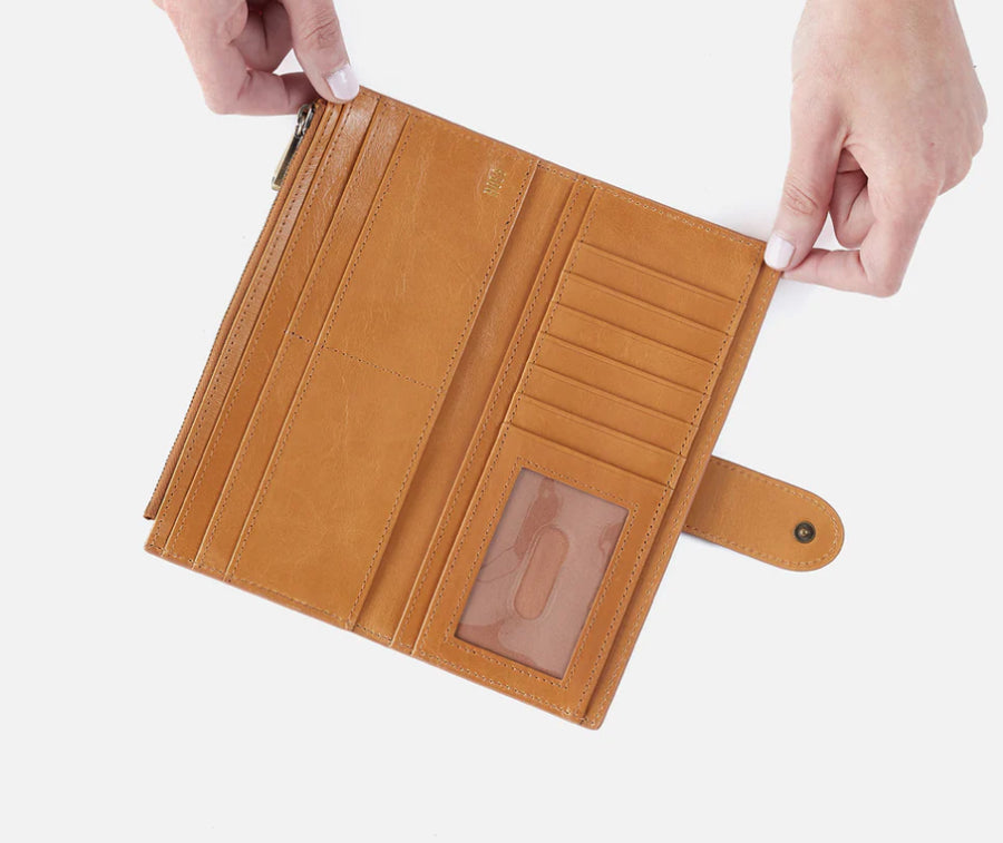 Hobo Dunn Continental Wallet- NATURAL